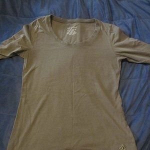 Olive green Organic scoop neck